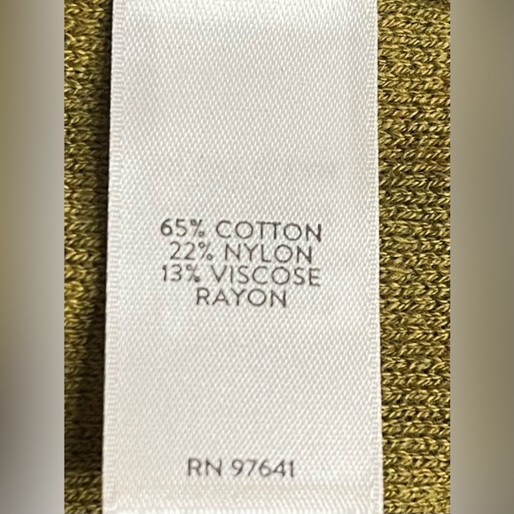 J. Jill Olive Green Open Front Knit Cardigan - XL - Picture 5 of 6